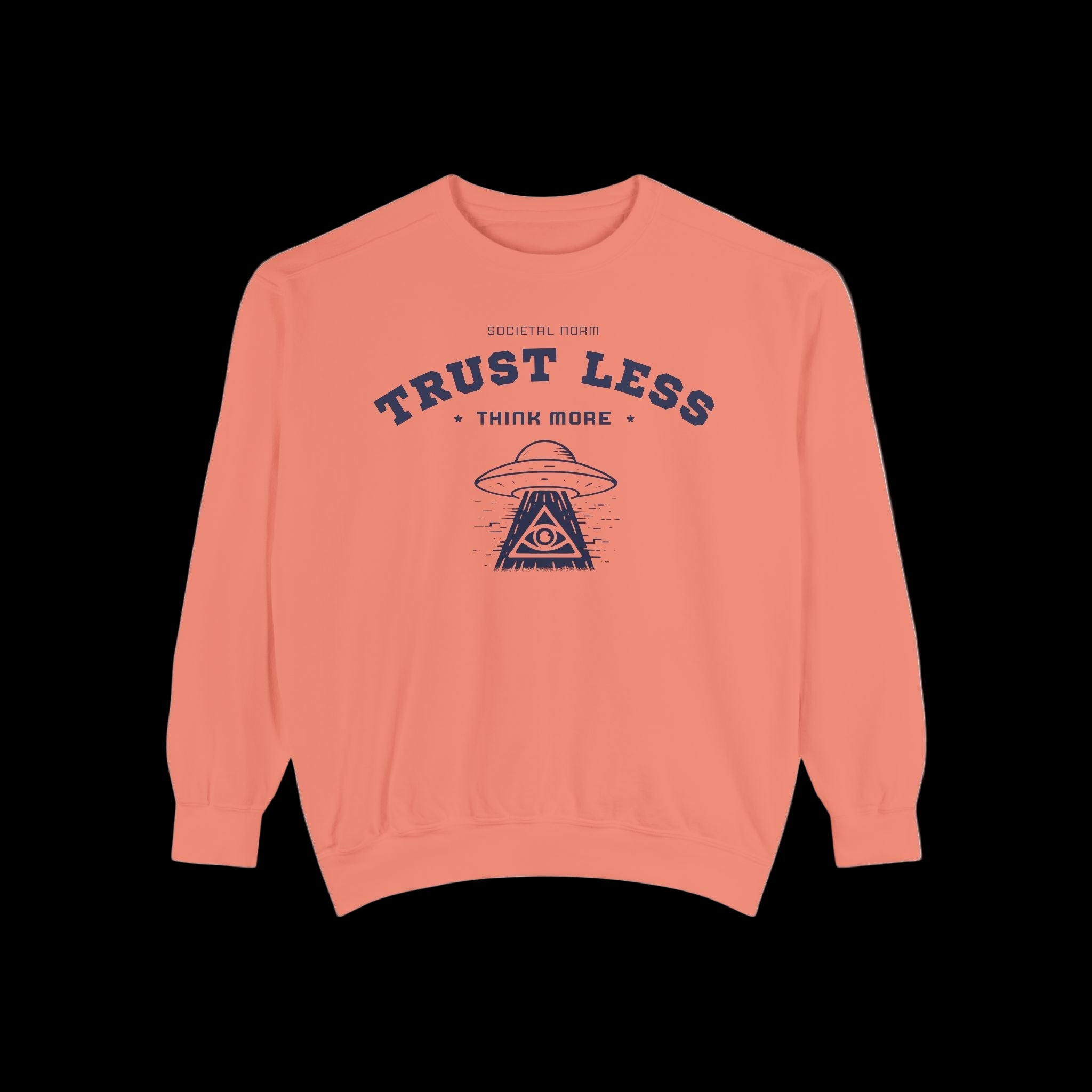 Trust Less, Think More - Unisex Crewneck Sweatshirt